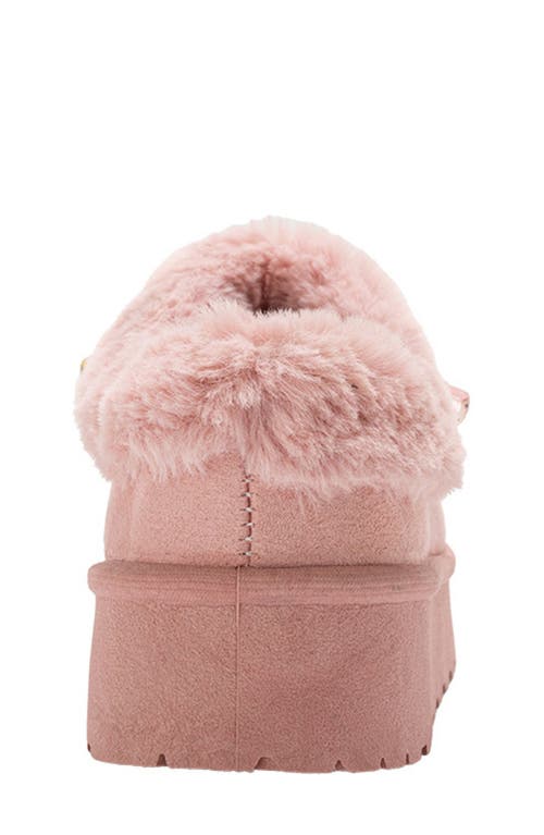 Bebe Kids' Cozy Friendship Beaded Faux Fur Trim Slipper In Multi