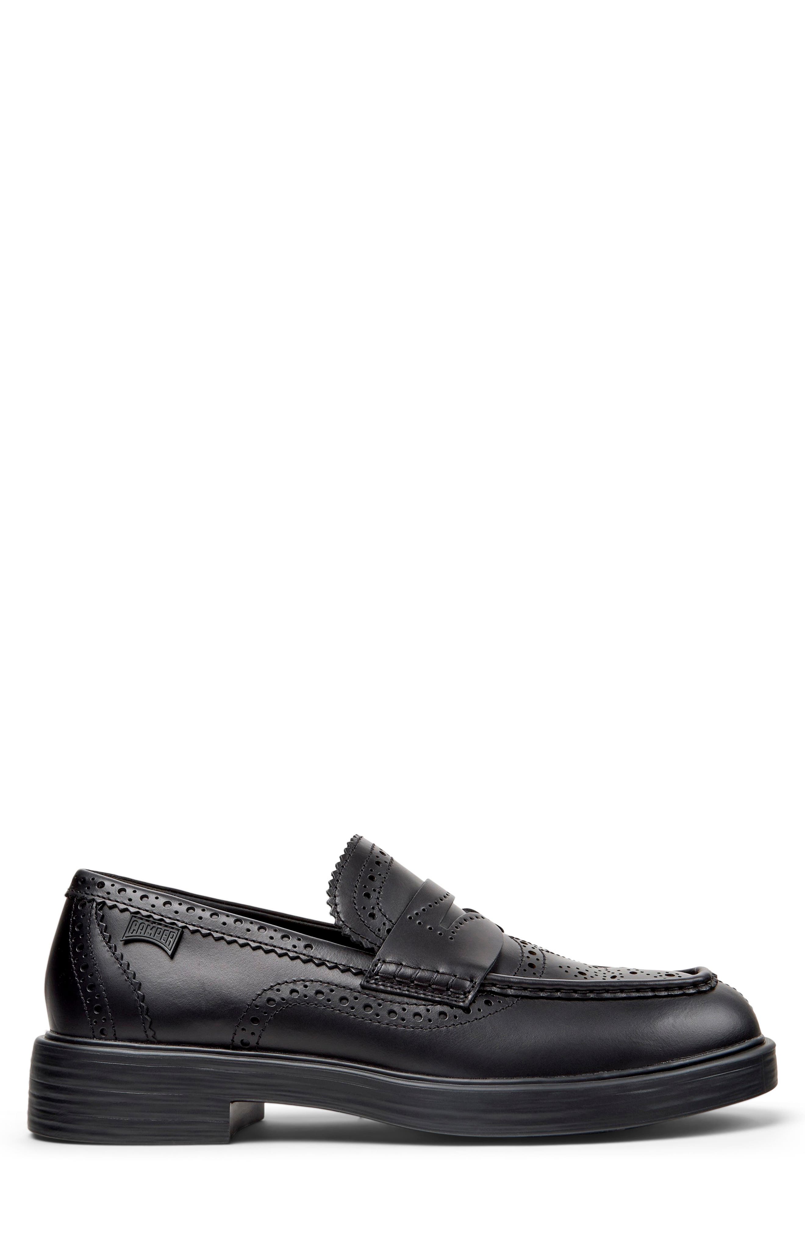 Dean Penny Loafer, Alternate, color, BLACK