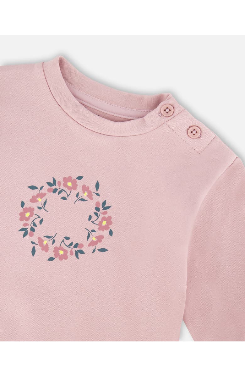 Deux par Deux Organic Cotton Evolutive Pant and Long Sleeve Top Set, Alternate, color, Neutral Purple