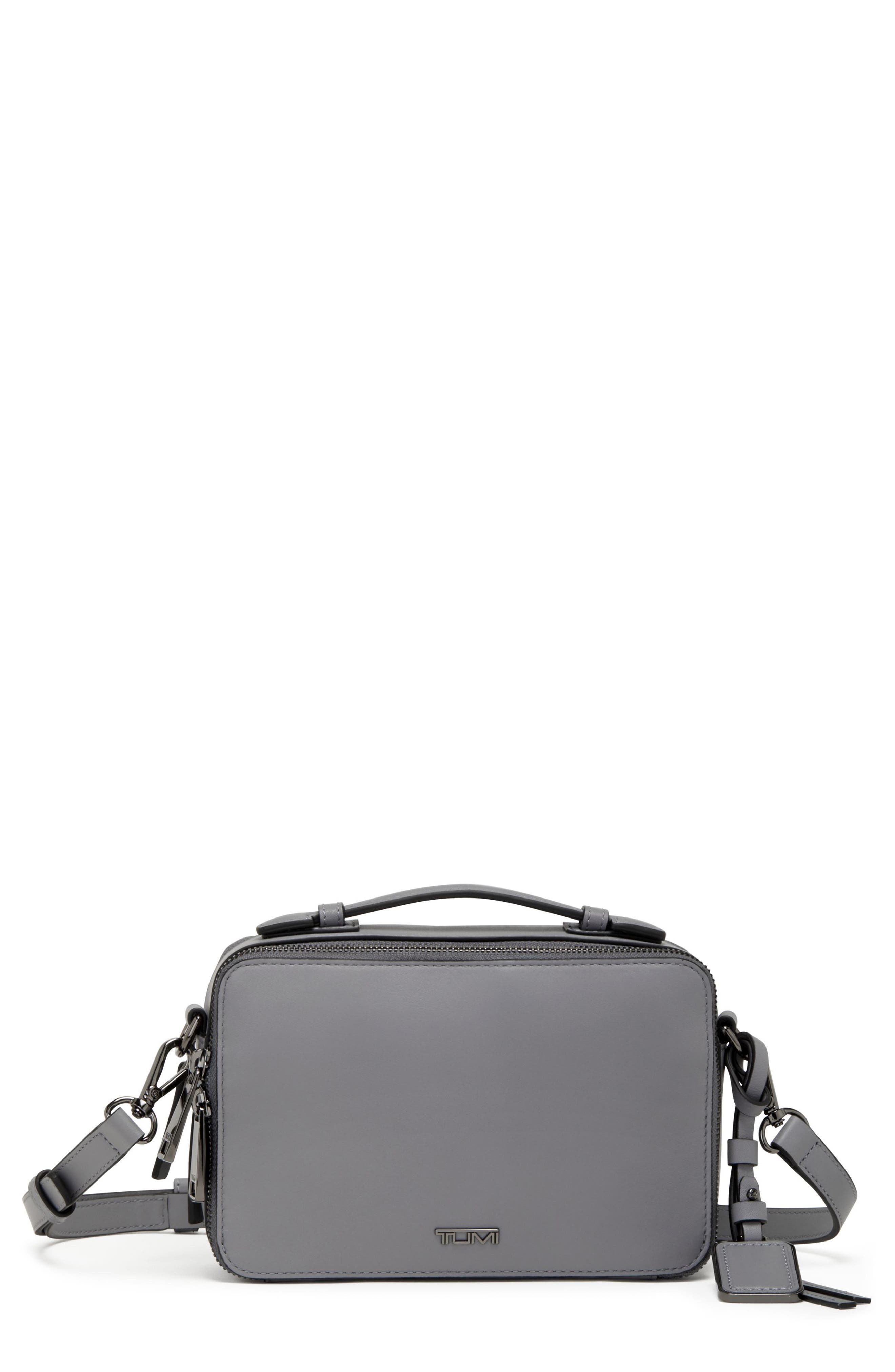 TUMI Mari Leather Crossbody, Main, color, 