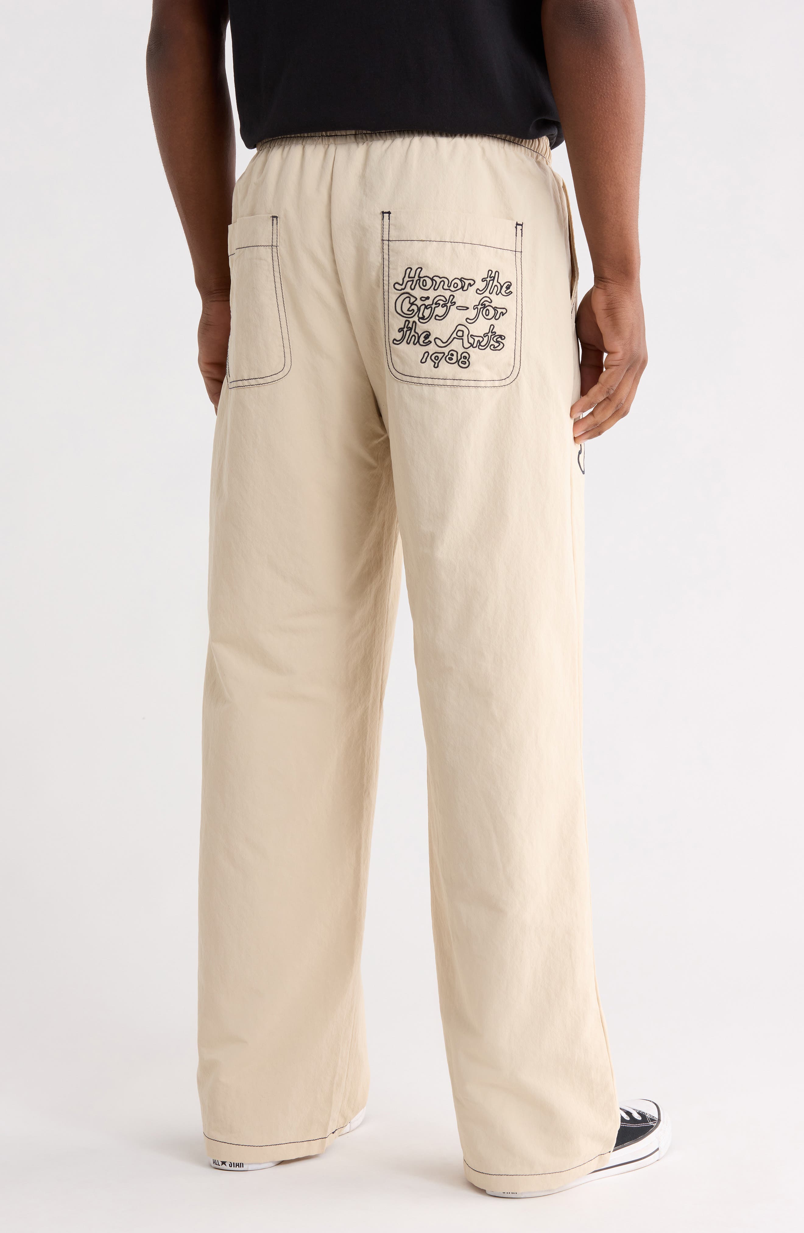 Puff Letter Woven Pants - image 2