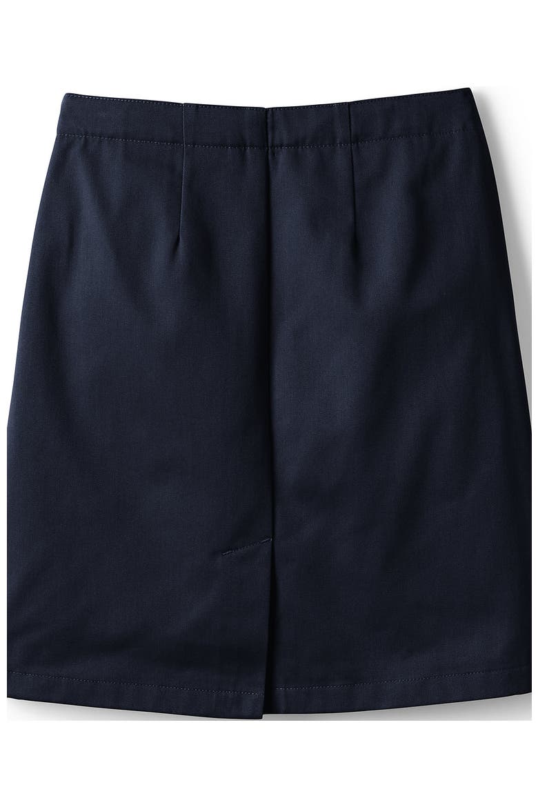 School Uniform  Plus Size Blend Chino Skort Top of Knee, Alternate, color, Classic Navy