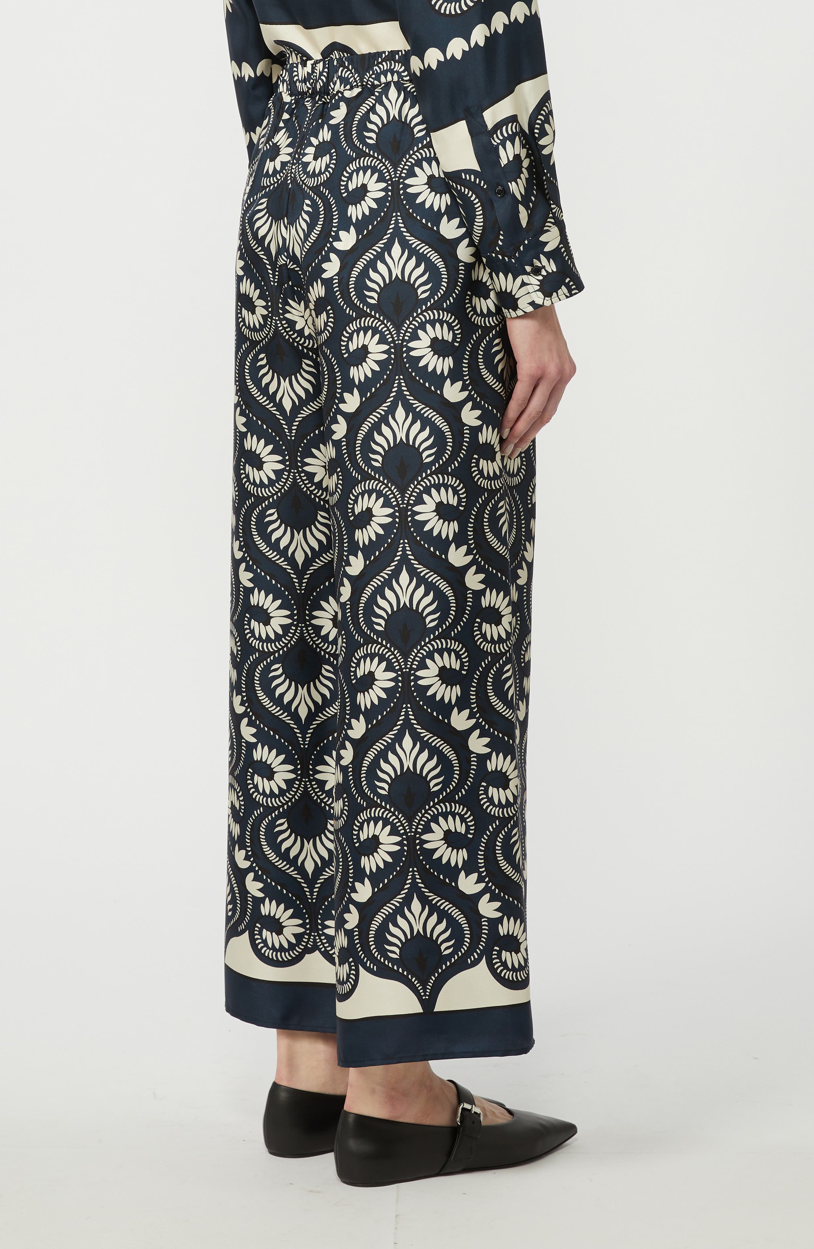 Dotti Wide Leg Silk Pants - image 2