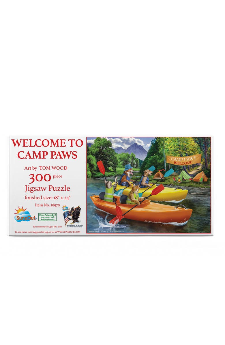 Sunsout Welcome to Camp Paws 300 piece Jigsaw Puzzle for Adults, Alternate, color, Multicolor