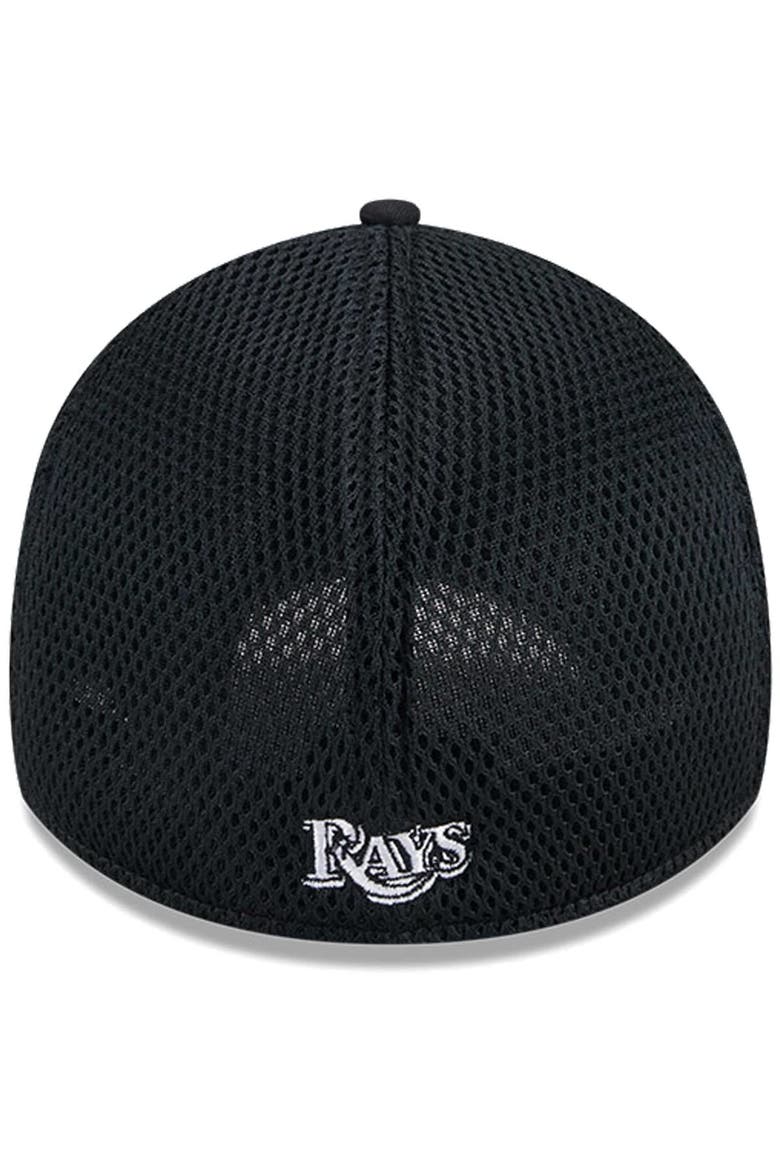 Men's New Era Tampa Bay Rays Neo 39THIRTY Flex Hat, Alternate, color, Black