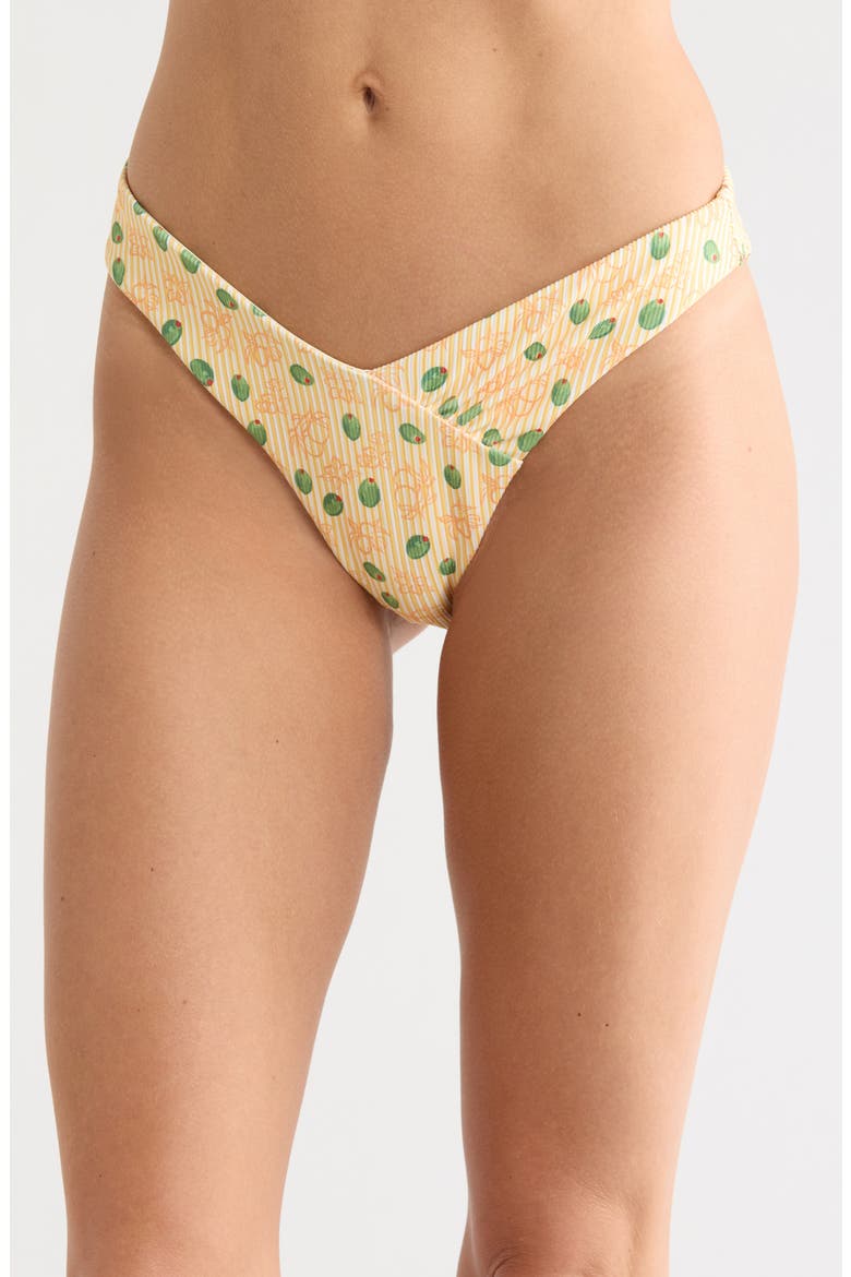 Angel Cheeky Bikini Bottoms, Main, color, OLIVA