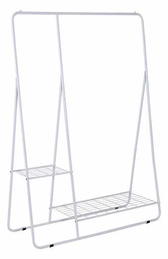 HONEY-CAN-DO Shelved Garment Rack