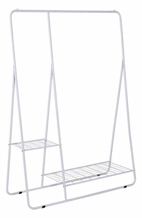 HONEY-CAN-DO Shelved Garment Rack