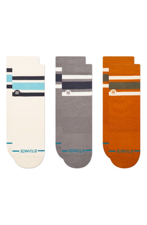 3-Pack Quarter Socks