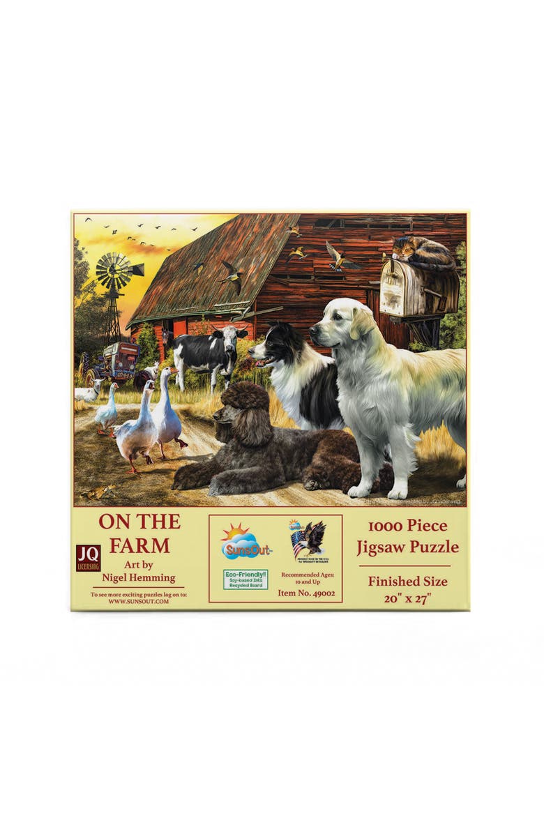Sunsout Life on the Farm 1000 piece Jigsaw Puzzle for Adults, Alternate, color, Multicolor