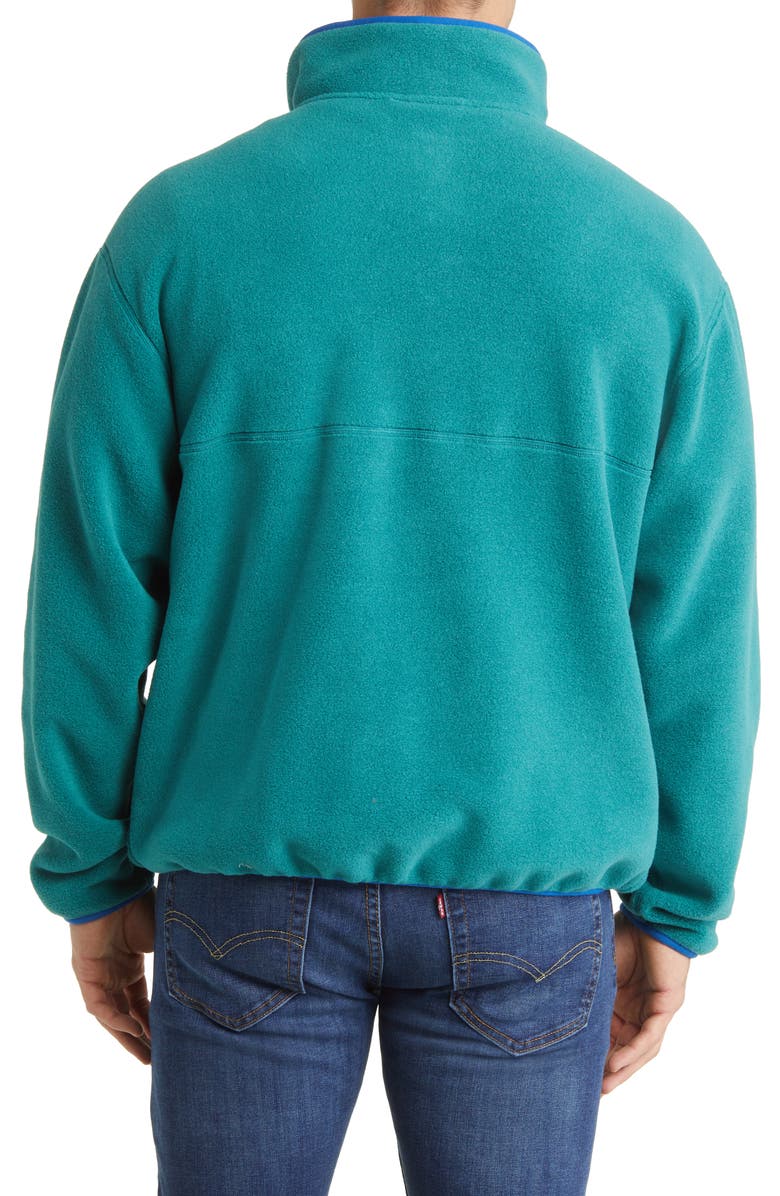 L.L.Bean Classic Fleece Half Snap Pullover, Alternate, color, Rustic Green