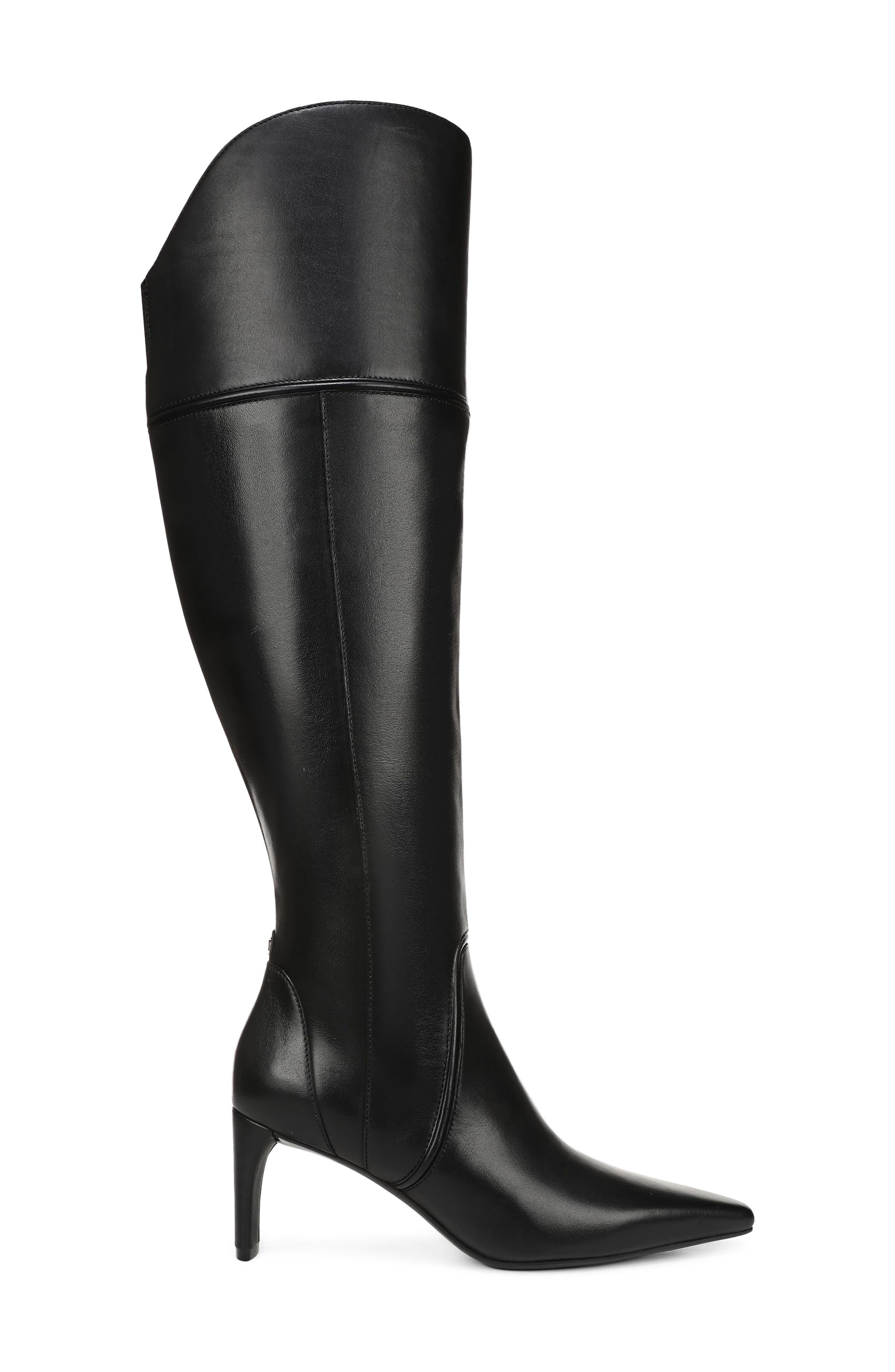 Eleanor Over the Knee Leather Boot, Alternate, color, BLACK LEATHER