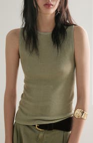 MANGO Top Knot Sleeveless Top
