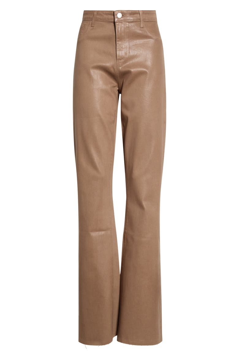 Clayton Coated Raw Hem Wide Leg Jeans, Main, color, NEWCASTLE