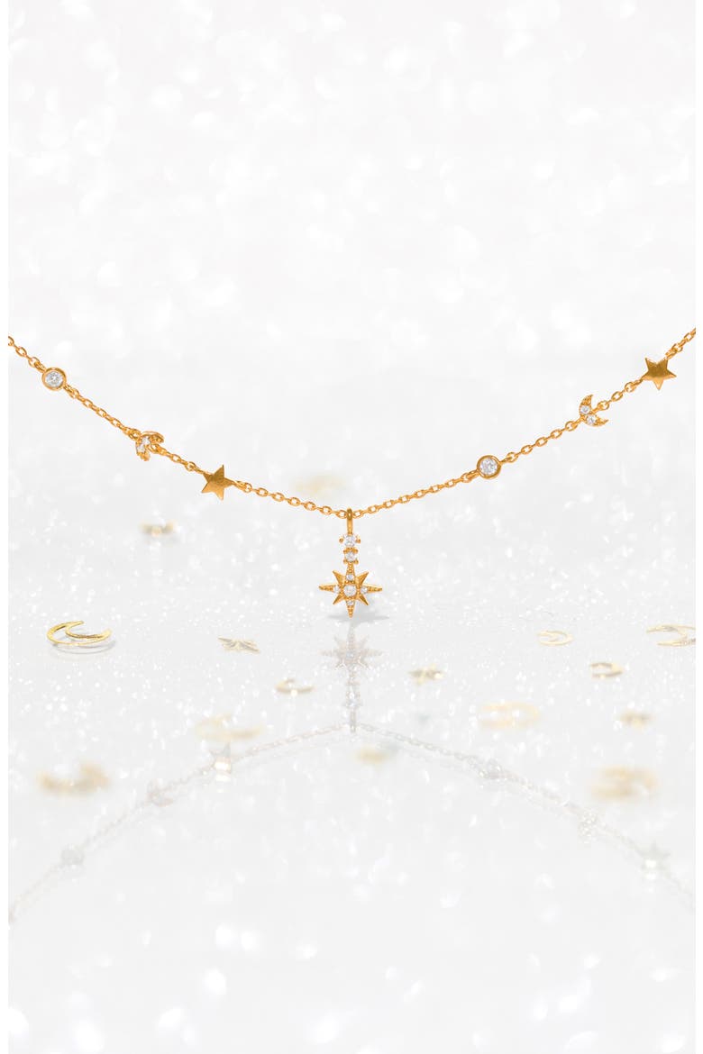 Starbeam Necklace, Alternate, color, GOLD