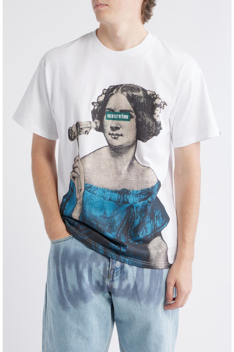 Opera Graphic T-Shirt, Main, color, WHITE