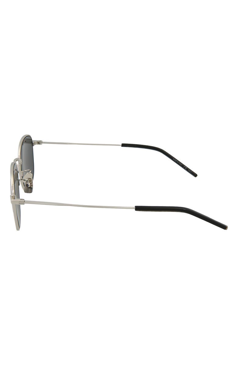 Saint Laurent 50mm Square/Rectangle Sunglasses, Alternate, color,