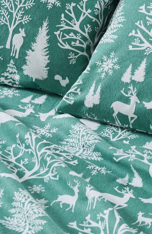 Woven & Weft Enchanted Woods Cotton Flannel Sheet Set
