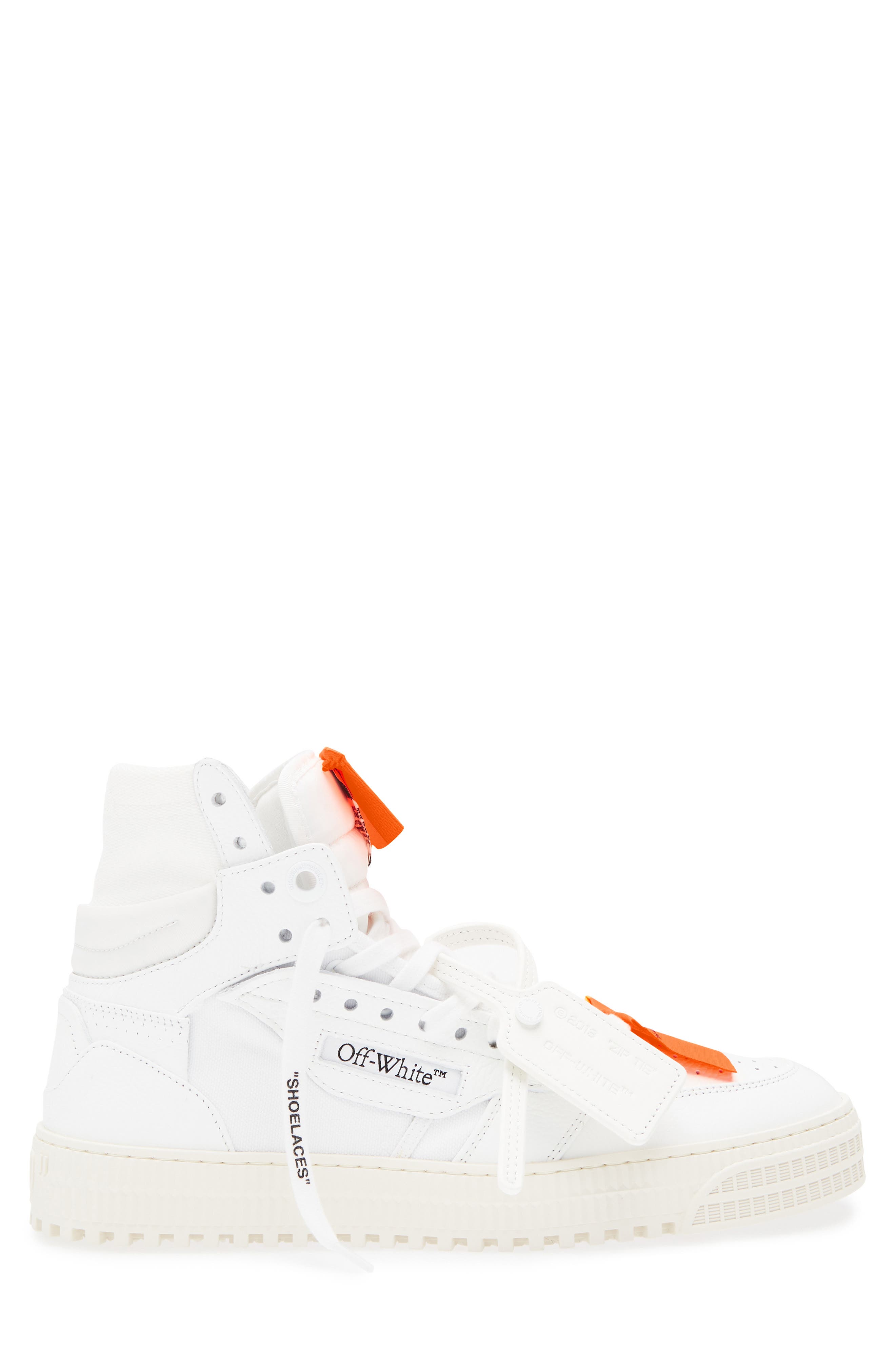 Off-White 3.0 Off Court Leather High Top Sneaker, Alternate, color, 