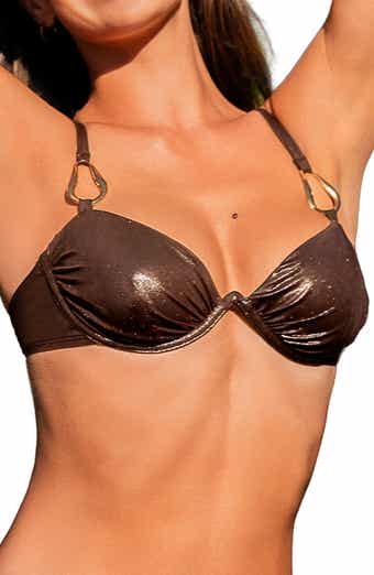 Cupshe Glittery Underwire Bikini Top