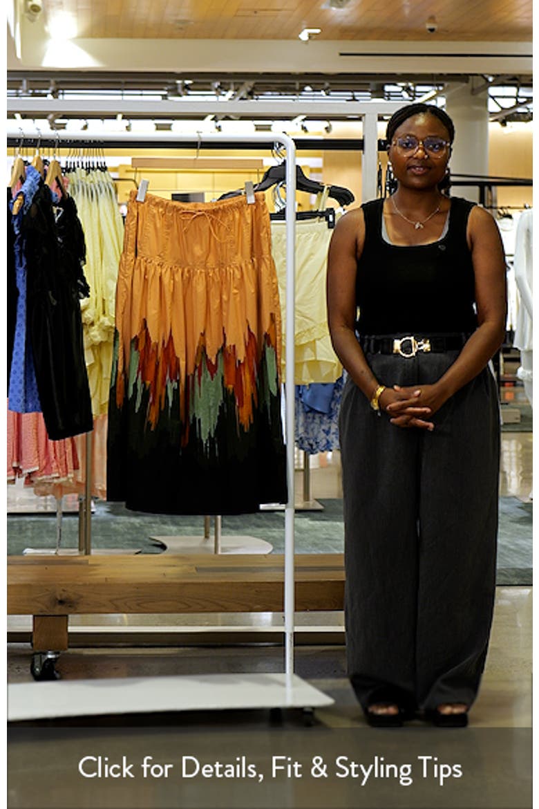Theodora Tiered Cotton Maxi Skirt video
