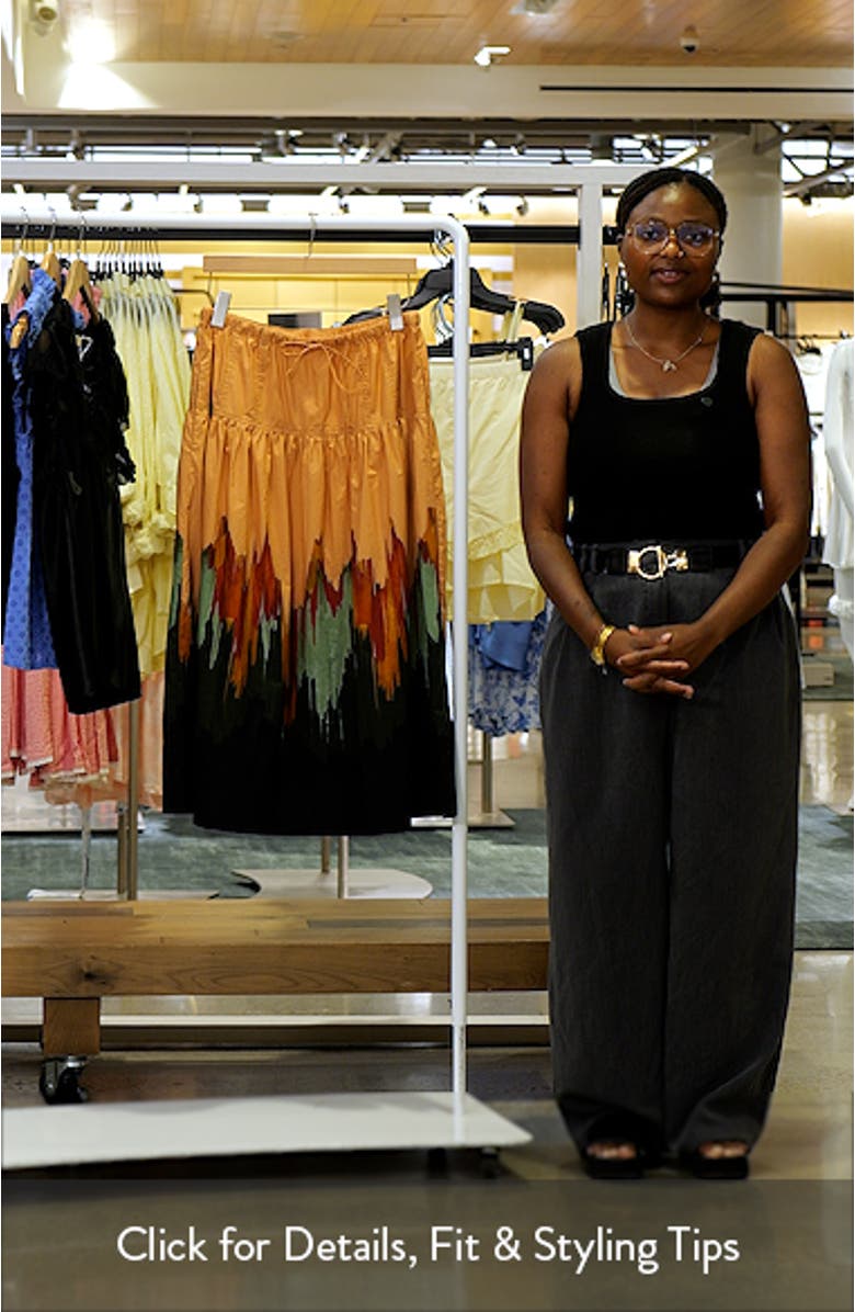 Theodora Tiered Cotton Maxi Skirt, sales video thumbnail