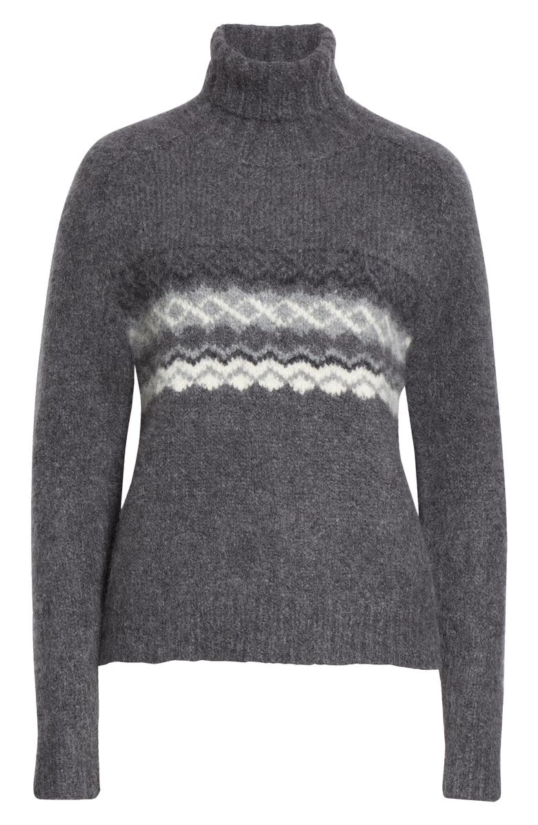 Nili Lotan Leane Alpaca Blend Turtleneck Sweater, Alternate, color, 