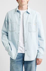 925 Originals Bozeman Fleece Lined Snap-Up Denim Shirt Jacket