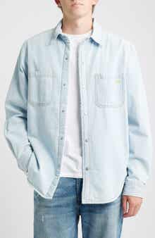 925 Originals Bozeman Fleece Lined Snap-Up Denim Shirt Jacket