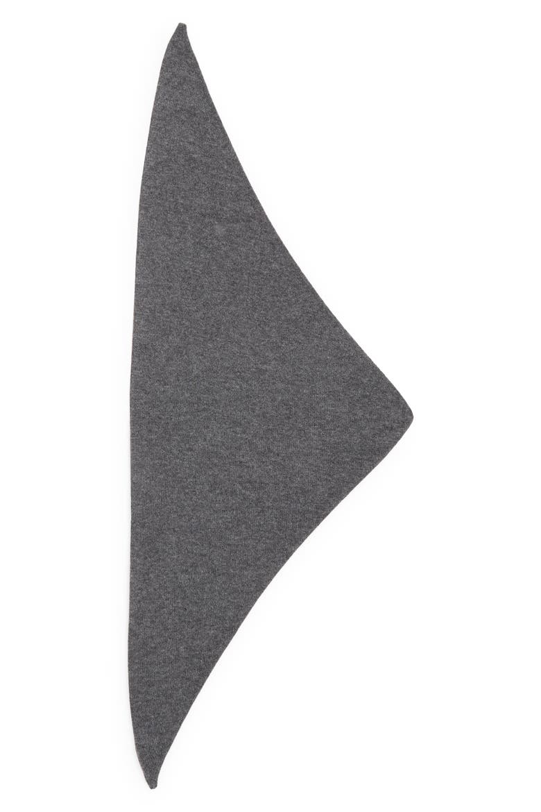 Gauzy Cashmere Triangle Scarf, Main, color, MEDIUM GREY