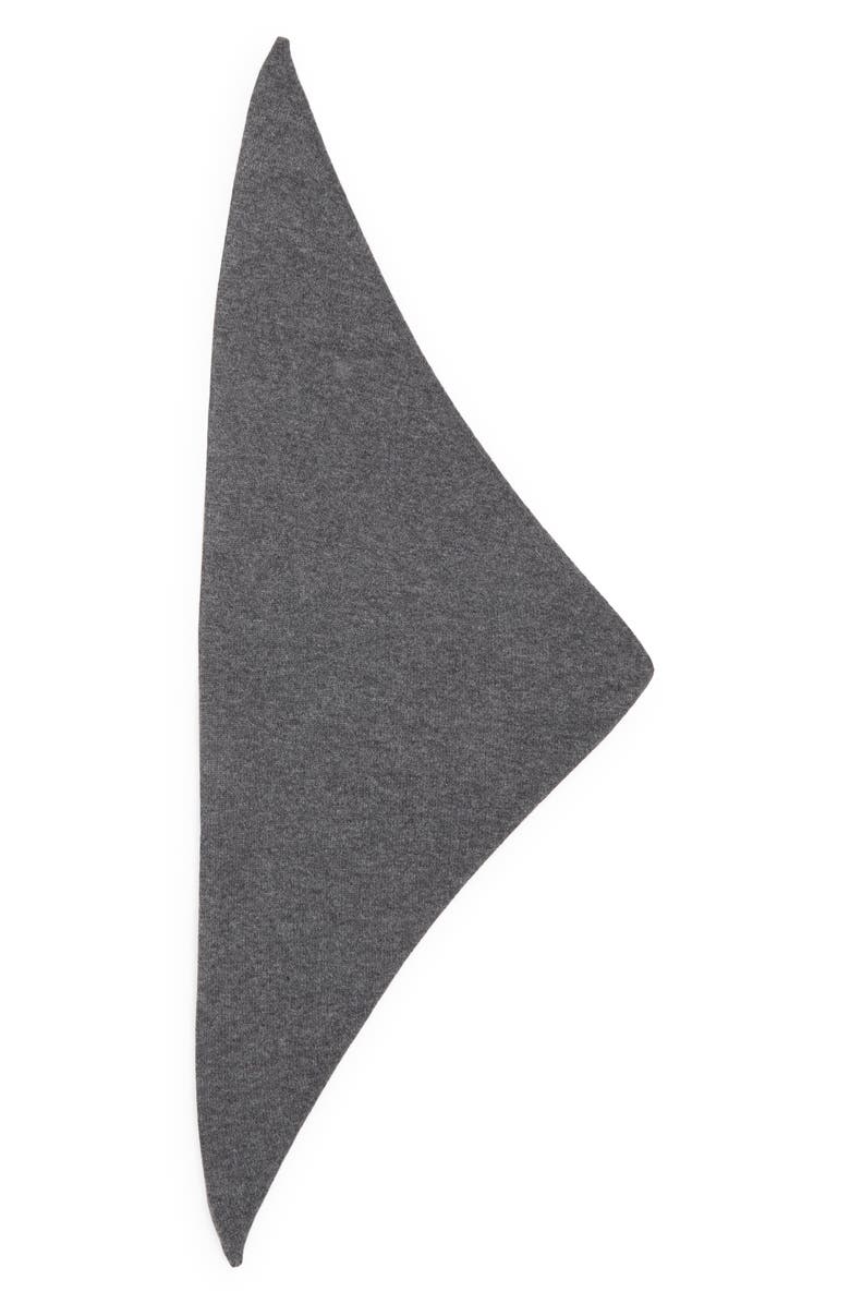 Johnstons of Elgin Gauzy Cashmere Triangle Scarf, Main, color, Medium Grey