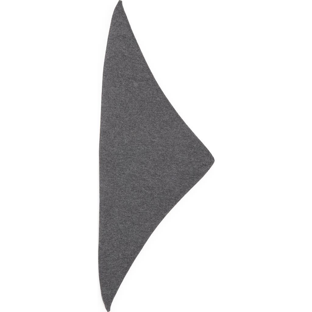 Johnstons Of Elgin Gauzy Cashmere Triangle Scarf In Gray