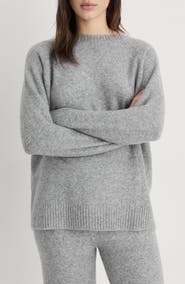 MANGO Crewneck Raglan Sleeve Sweater