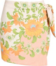 Petal & Pup Calypso Faux Wrap Miniskirt