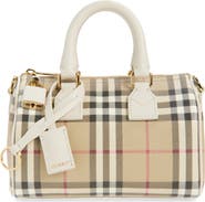 Burberry Mini Leather Bowling Bag