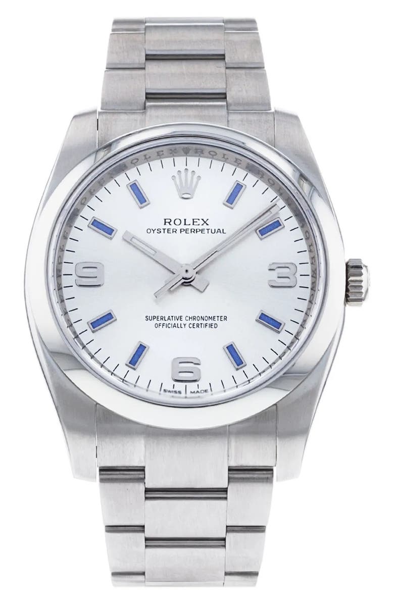 Watchfinder & Co. Rolex Preowned 2016 Oyster Perpetual Automatic Bracelet Watch, 34mm, Main, color, 