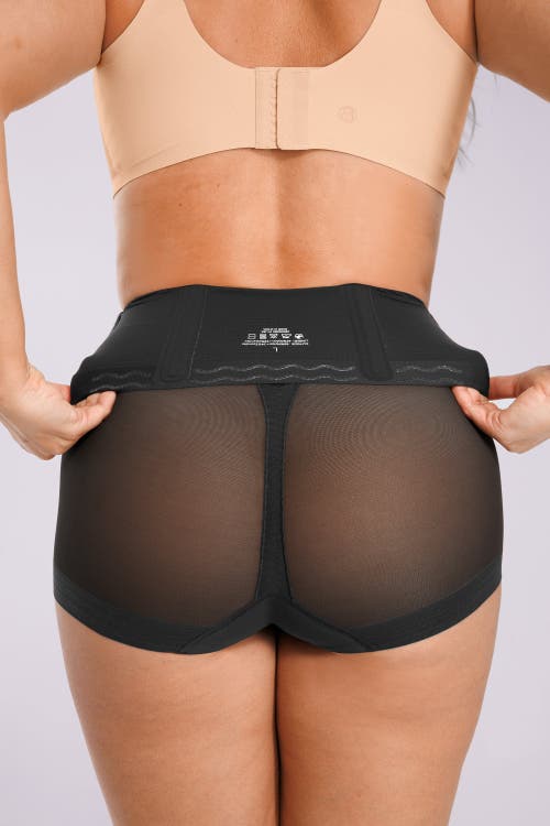 Shapellx Mesh Smooth Butt-lifting Brief In Black