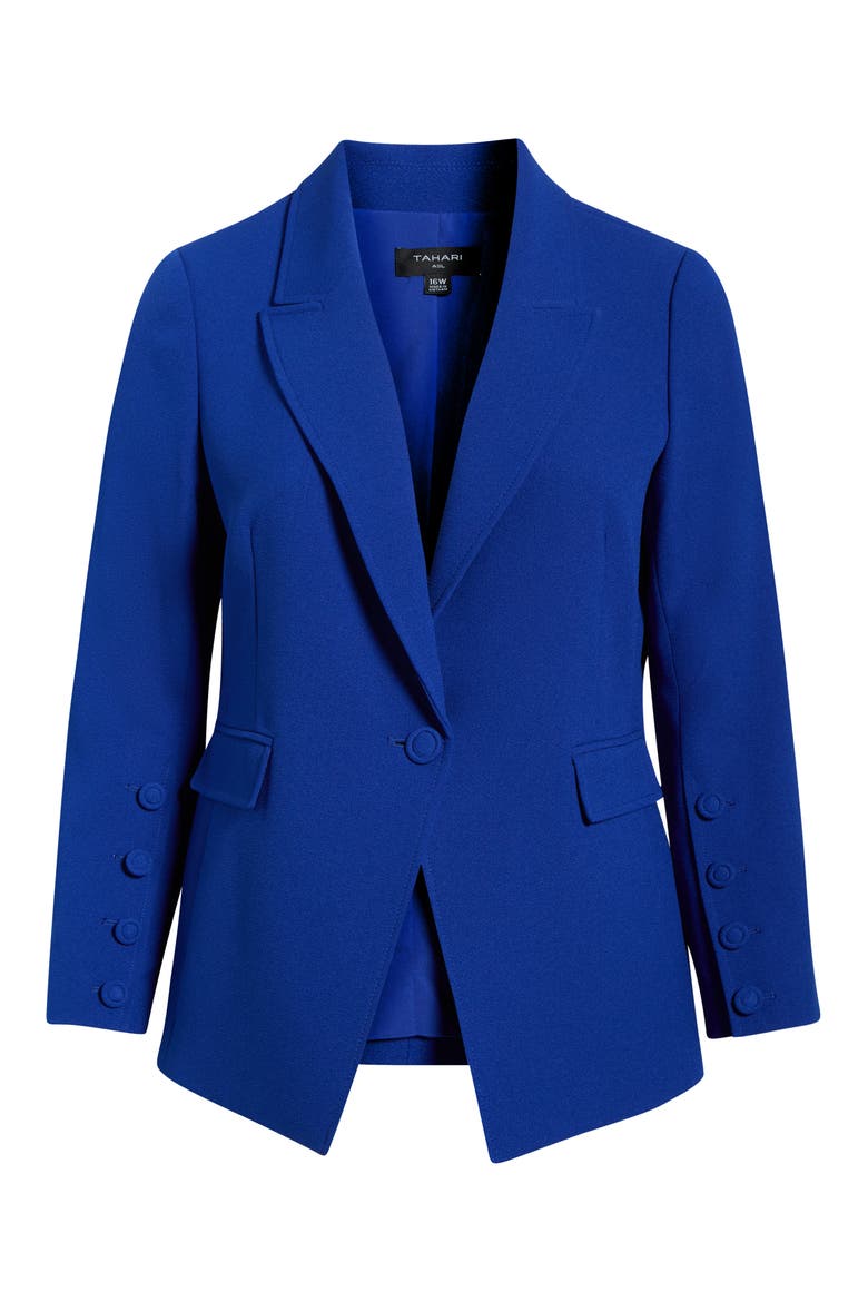 One-Button Blazer, Alternate, color, COBALT