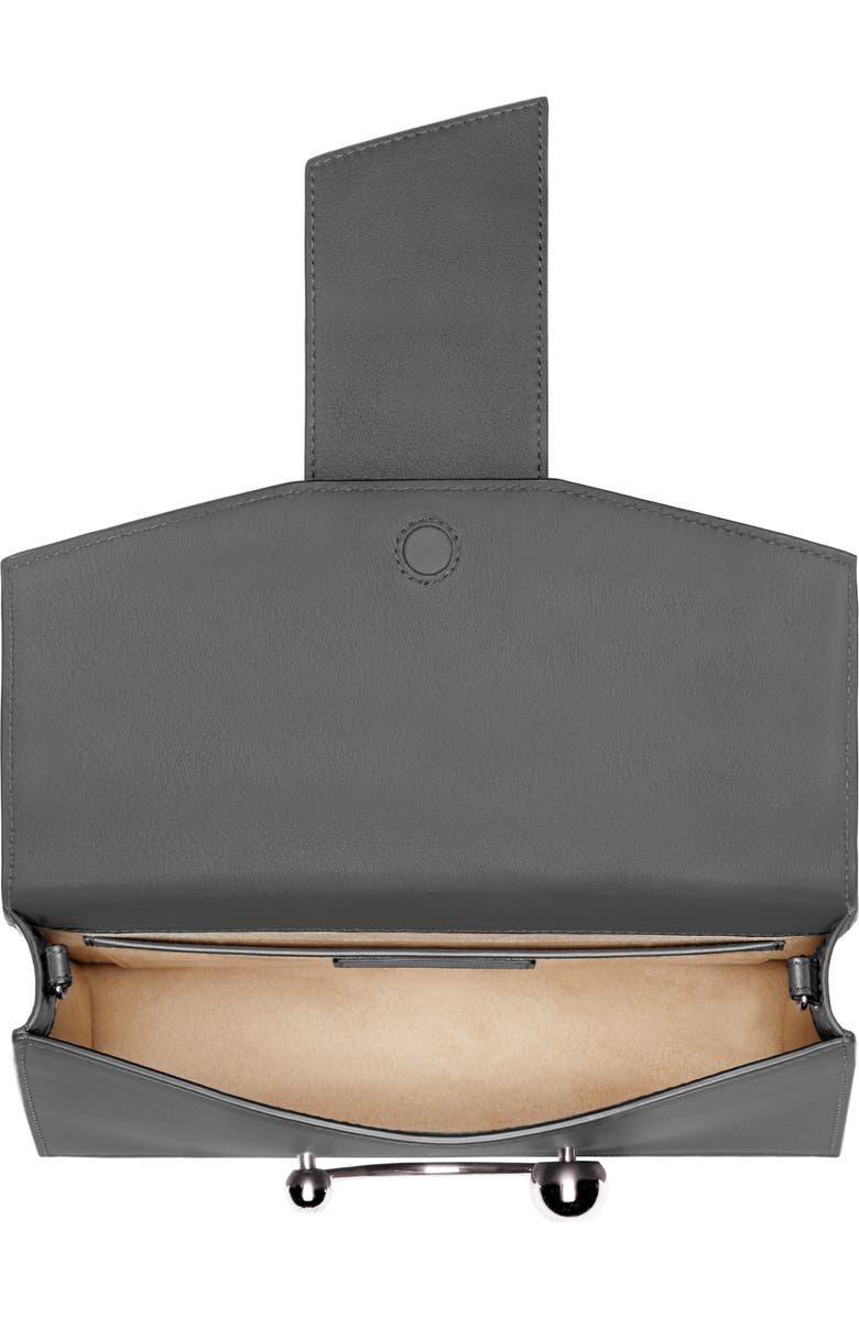 Strathberry Mini Crescent Leather Clutch, Alternate, color,