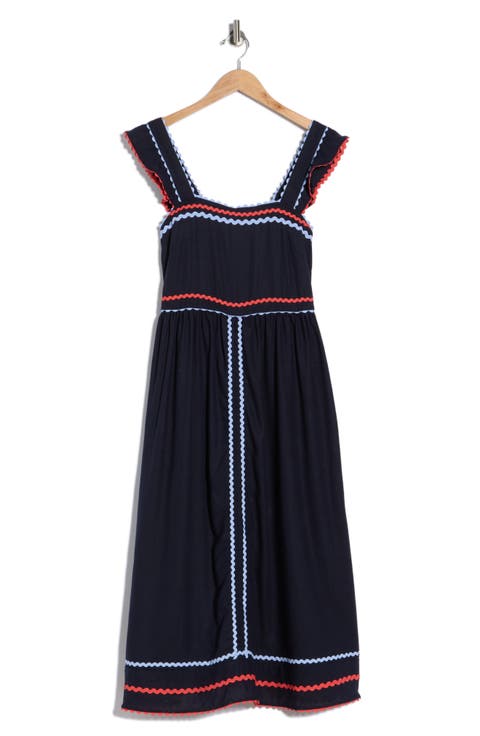 Rickrack Detail Dress