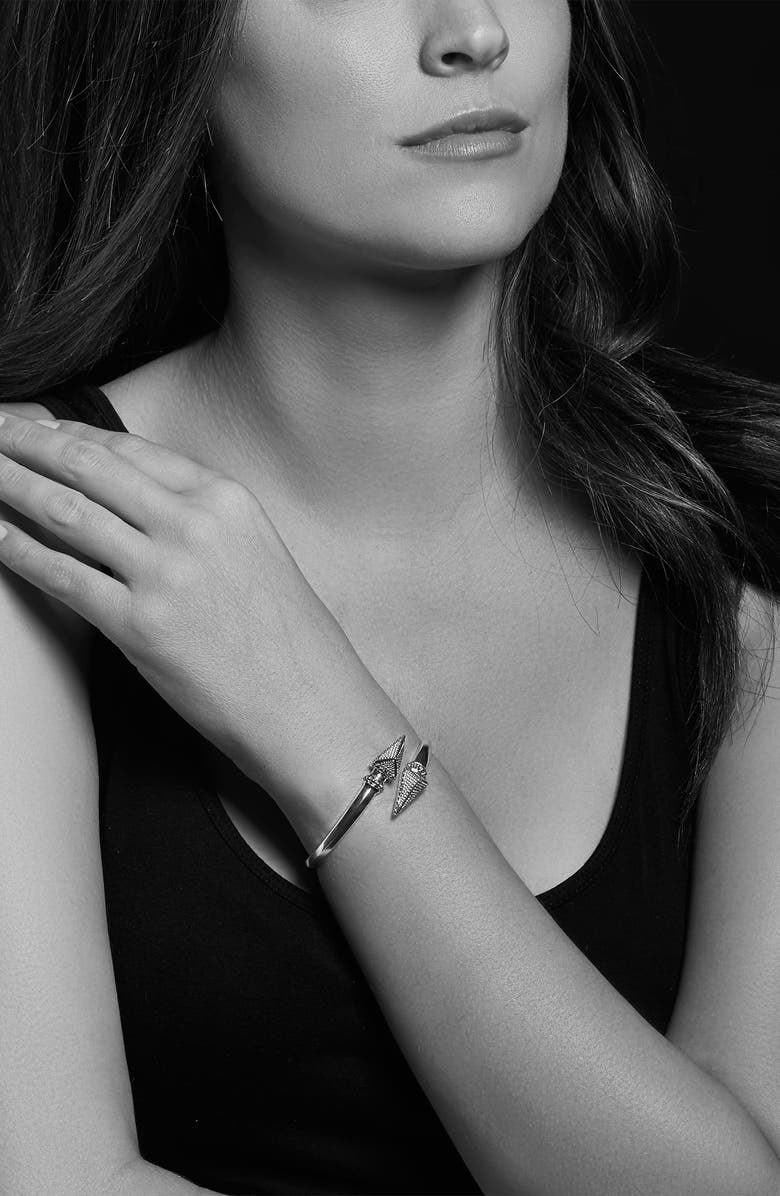 LAGOS KSL Two-Tone Pyramid Cross Bangle, Alternate, color,