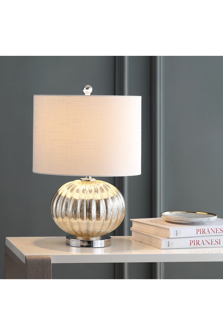 Judith Mercury Glass LED Table Lamp, Main, color, Mercury Silver