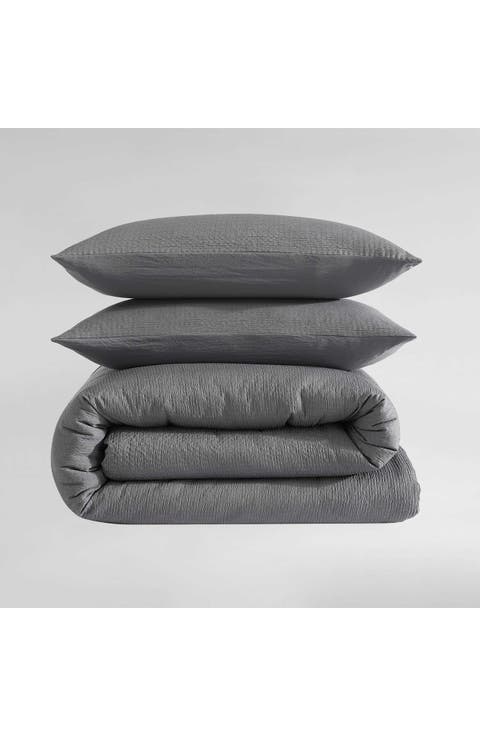 Seersucker Duvet Cover & Sham Set