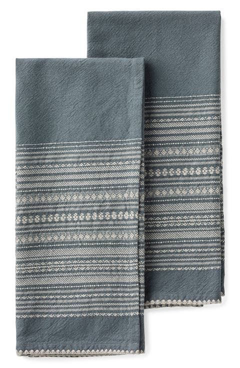 Oak 2-Pack Organic Cotton Hand Towels