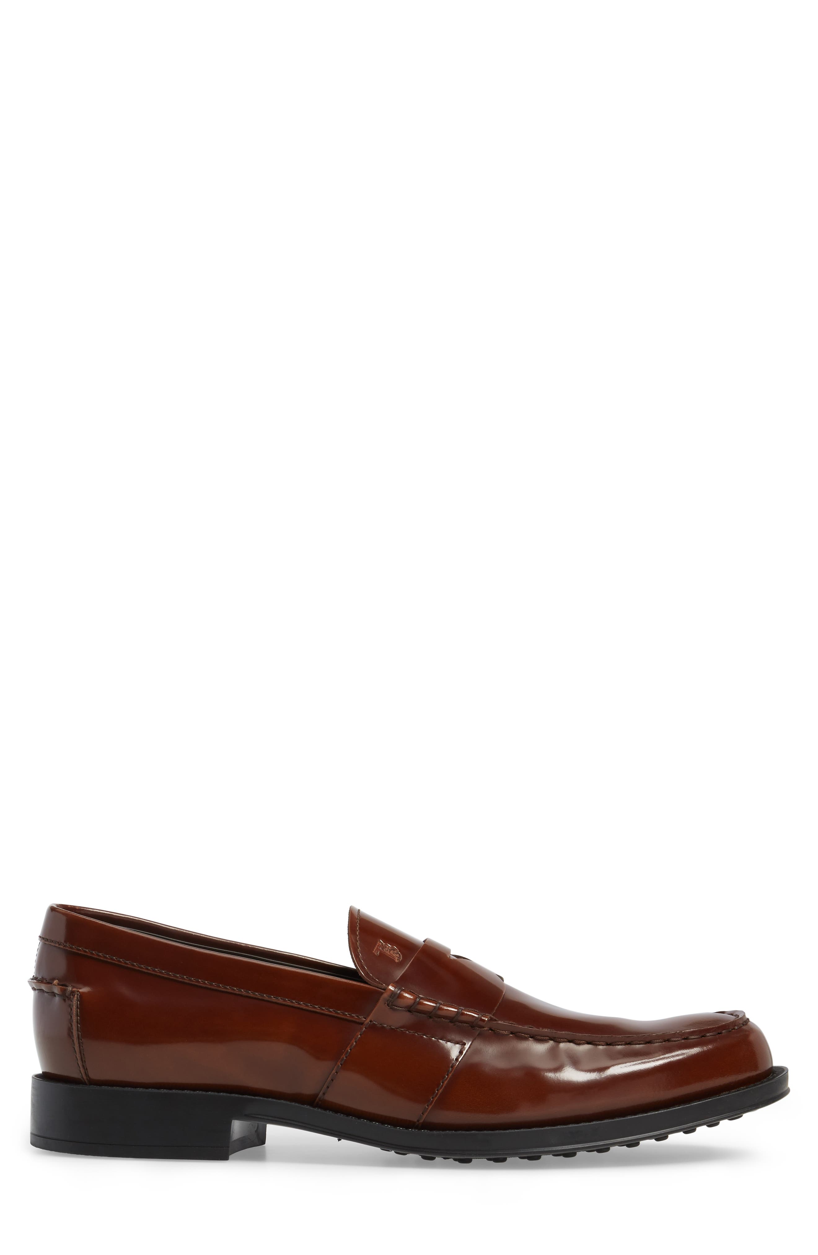 Tods Penny Loafer, Alternate, color, CHESTNUT LEATHER
