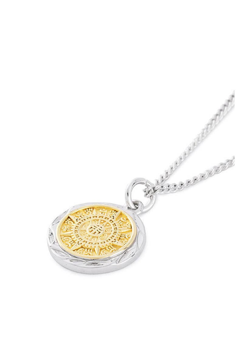 Compass Pendant Necklace, Alternate, color, SILVER