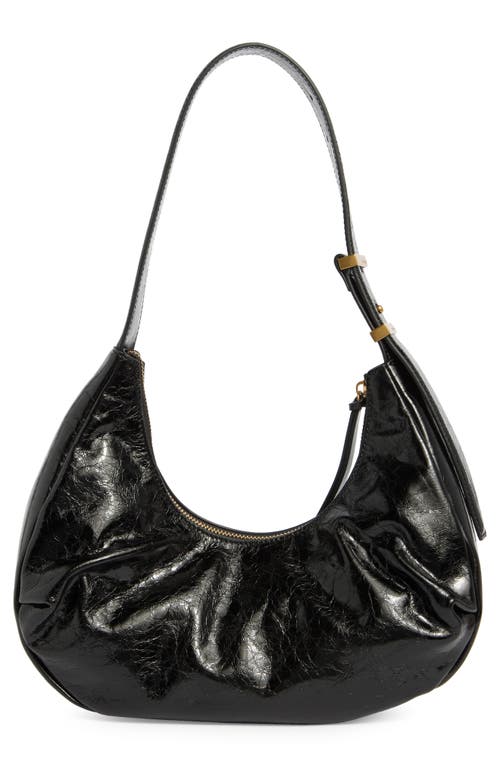 Rag & Bone Hudson Leather Hobo Bag In Black