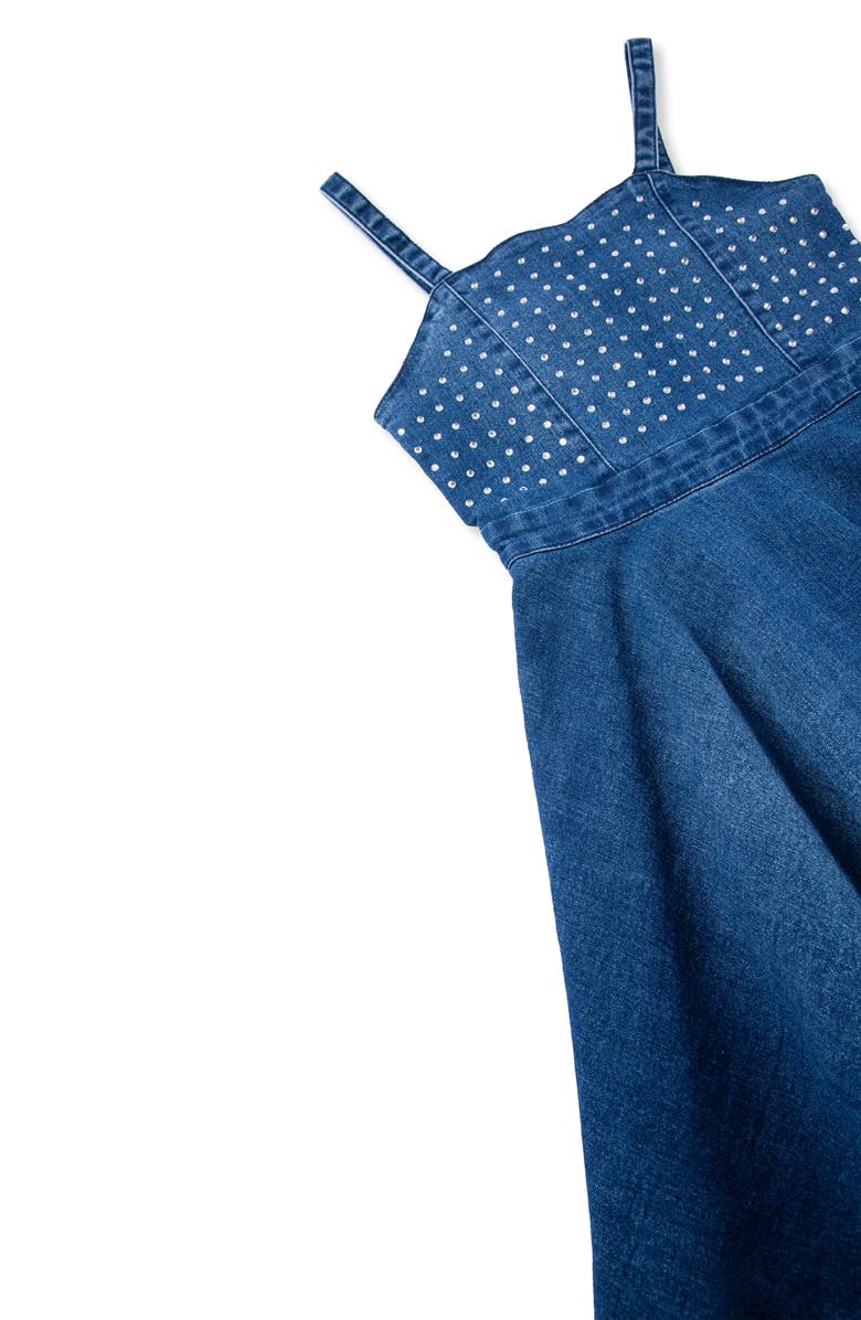 Truce Kids' Studded Denim Dress, Alternate, color, Denim