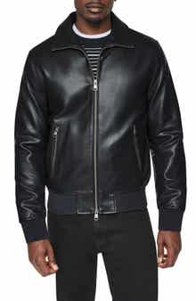 Faux Leather Bomber Jacket