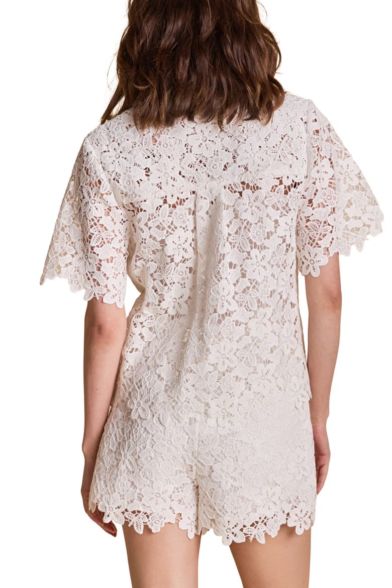 Lace Collar Shirt, Alternate, color, IVORY